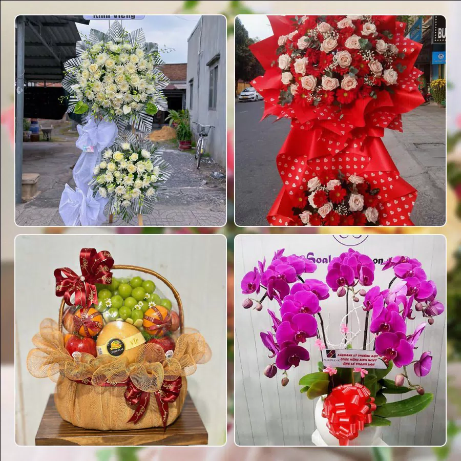 Mẫu hoa tươi cắm mới tại shop hoa Phường Thạnh Mỹ Tây