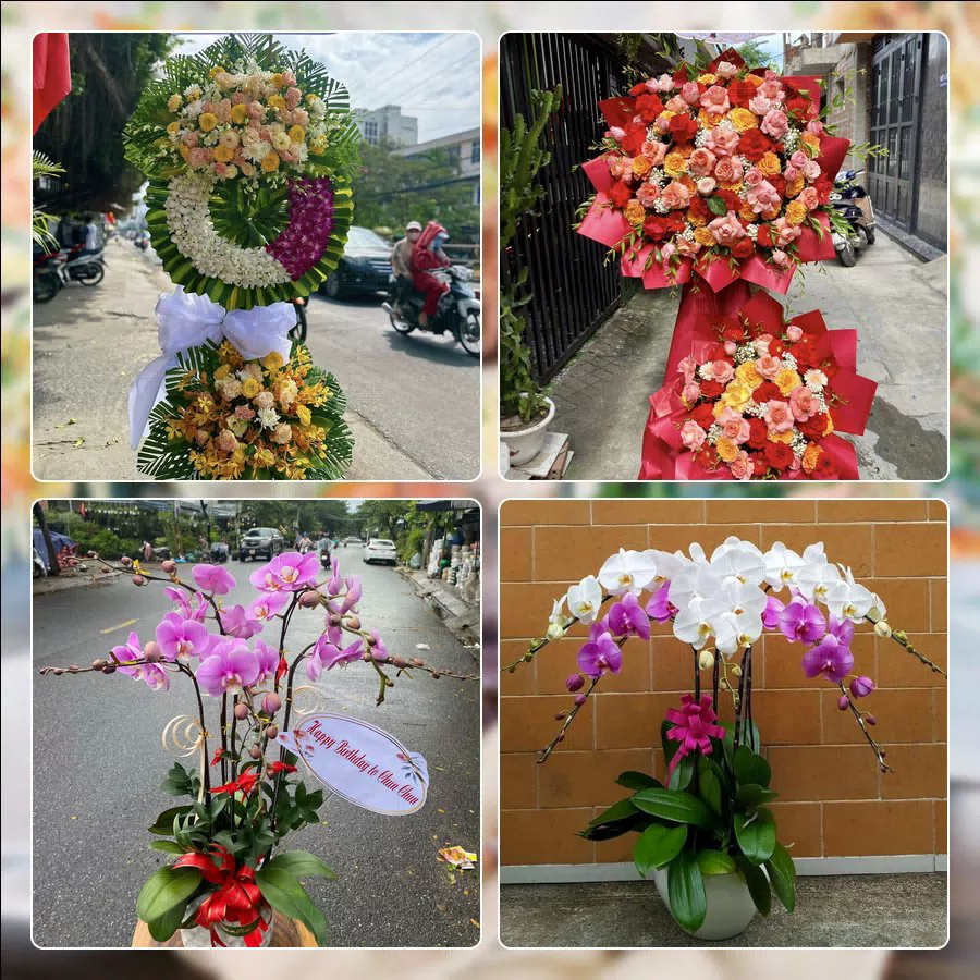 Mẫu hoa tươi cắm mới tại shop hoa Phường Dĩ An