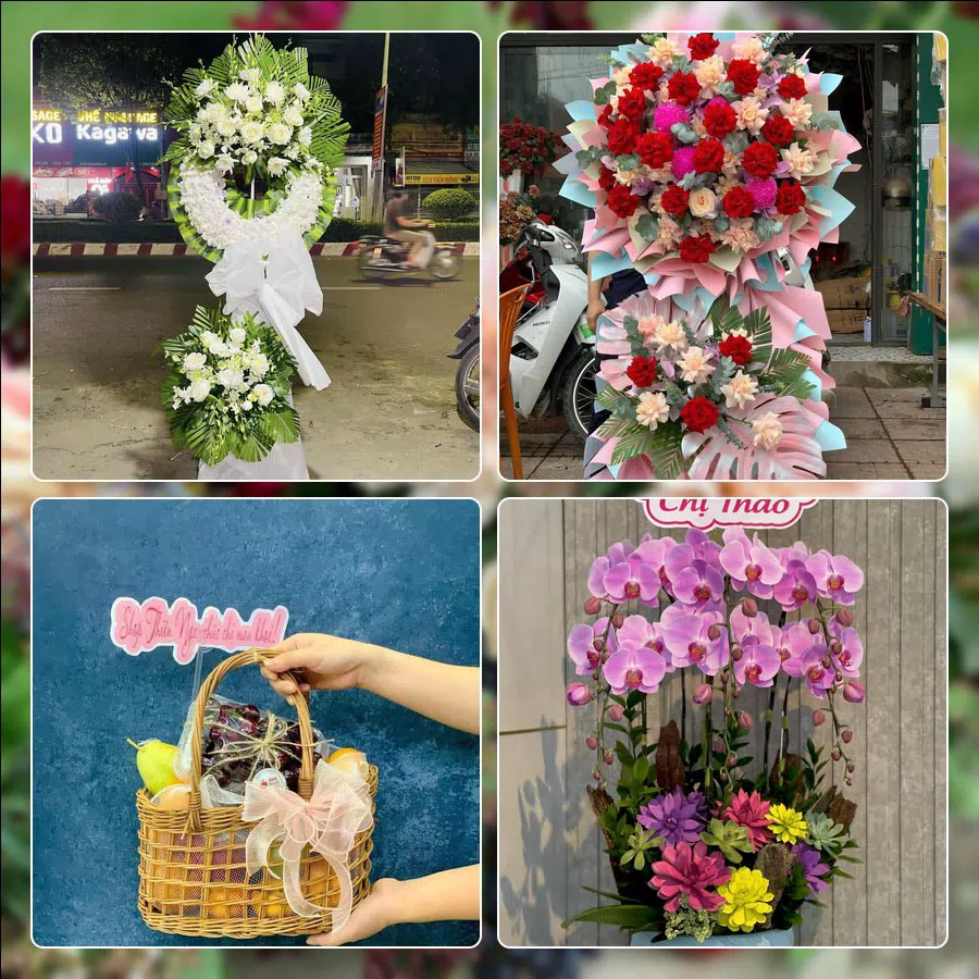 Mẫu hoa tươi cắm mới tại shop hoa Phường Tân Thuận