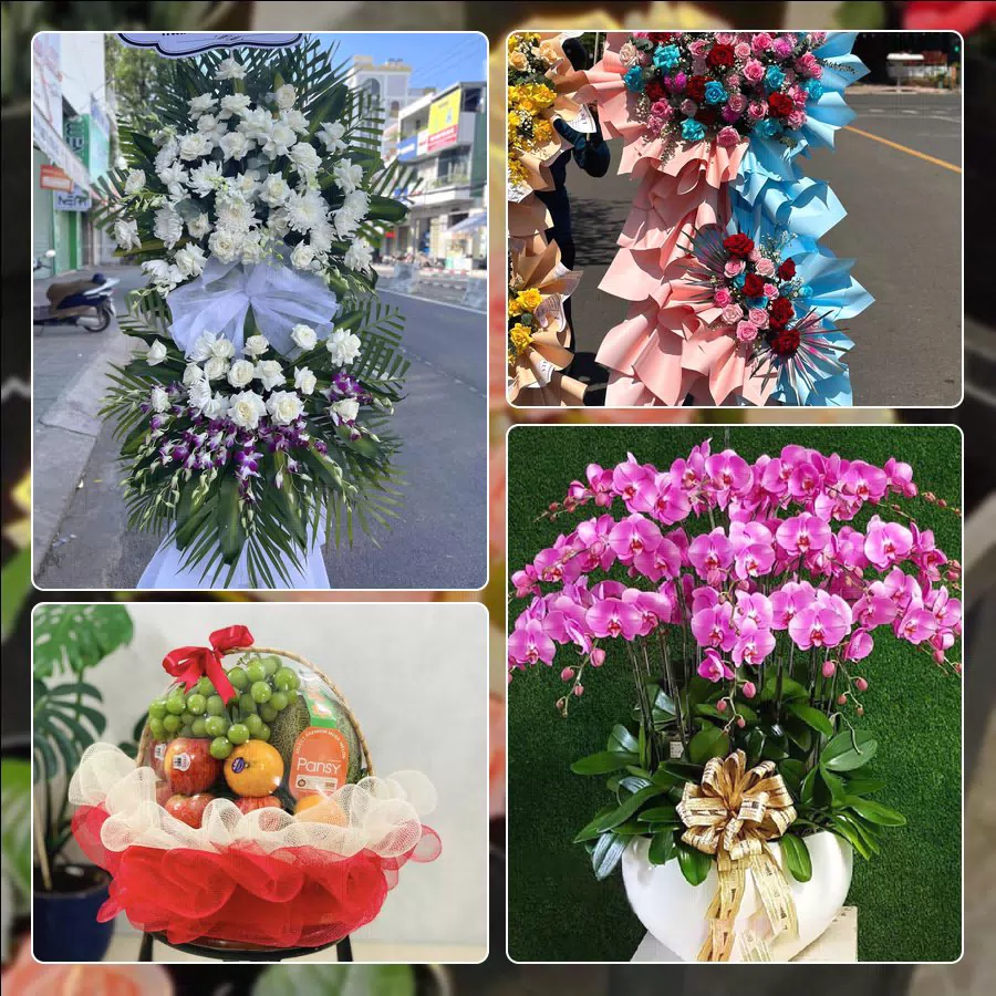 Mẫu hoa tươi cắm mới tại shop hoa Phường An Nhơn