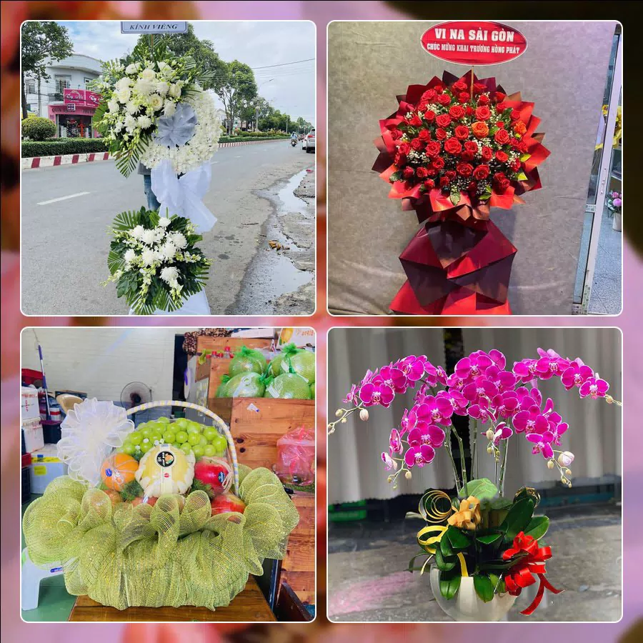 Mẫu hoa tươi cắm mới tại shop hoa Trung Mỹ Tây