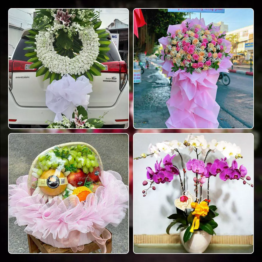 Mẫu hoa tươi cắm mới tại shop hoa Bình Lợi Trung