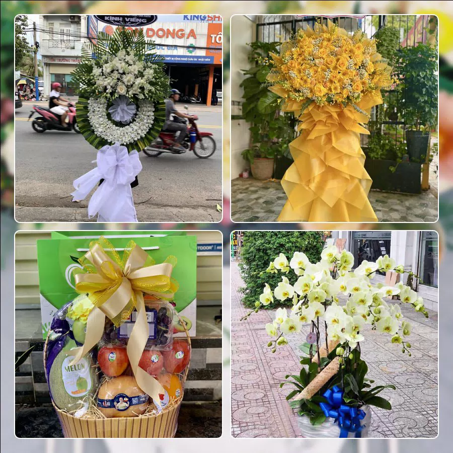 Mẫu hoa tươi cắm mới tại shop hoa Tân Hòa
