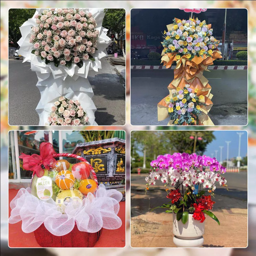 Mẫu hoa tươi cắm mới tại shop hoa Phường Bình Hòa