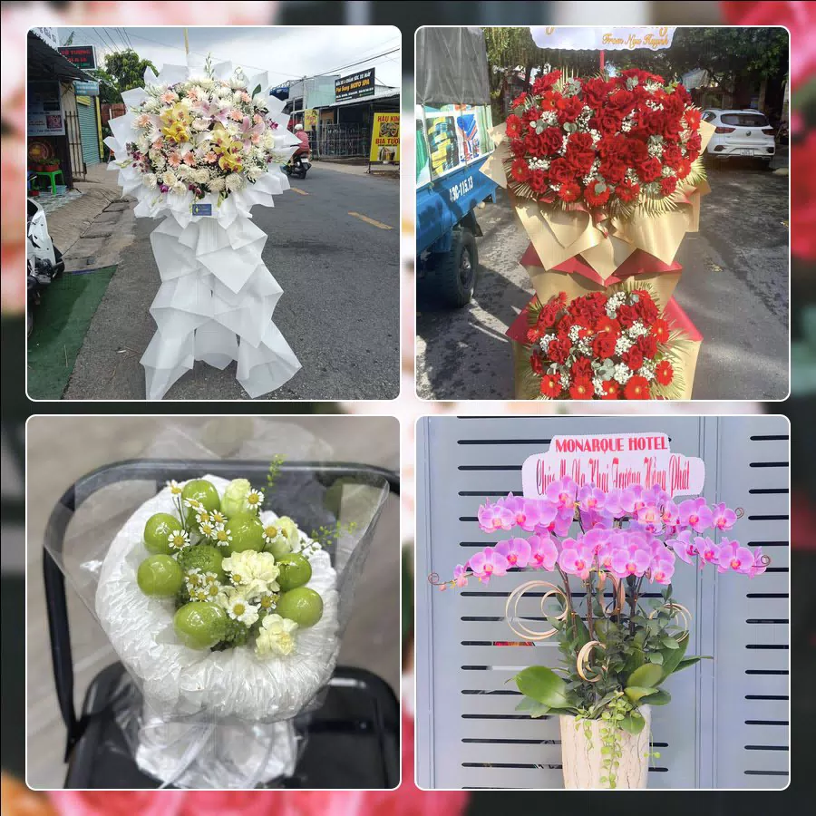 Mẫu hoa tươi cắm mới tại shop hoa Phường Bình Phú