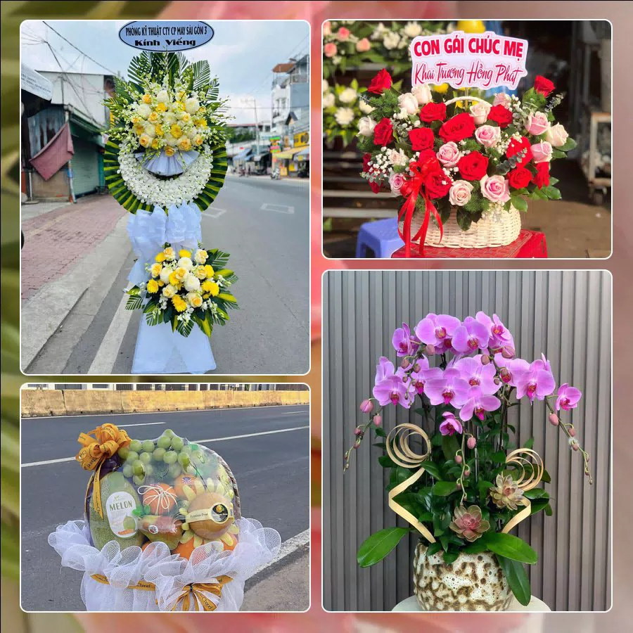 Mẫu hoa tươi ThuyHoaTuoi.Com giao tại Xã Phú Hòa Đông