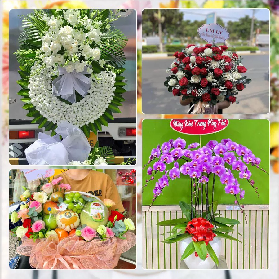 Mẫu hoa tươi ThuyHoaTuoi.Com giao tại Phường Long Phước