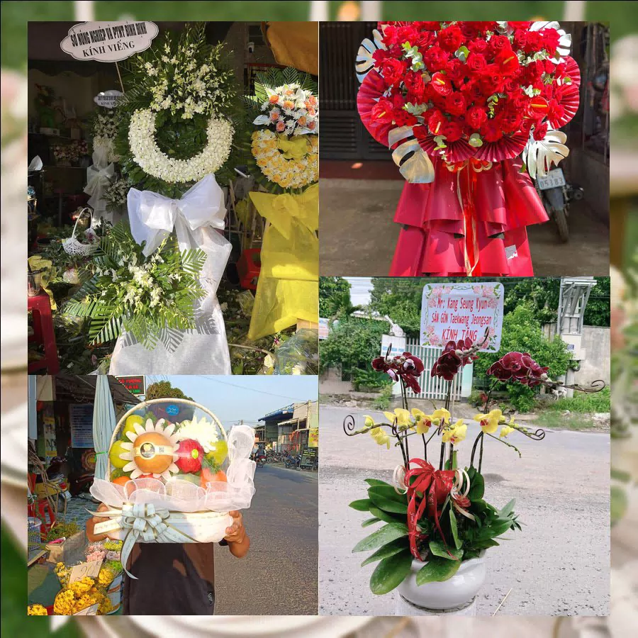 Mẫu hoa tươi cắm mới tại Shop Hoa Xã Bình Minh, Đồng Nai