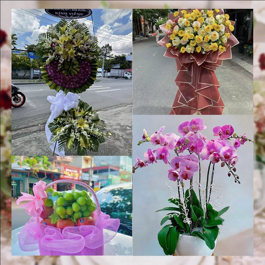 Lẵng hoa chúc mừng tươi thắm giao tại Phường Phù Vân