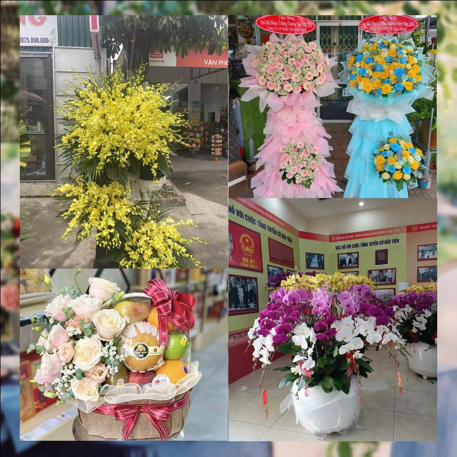 Lẵng hoa tươi giao tại Xã Hồng Sơn, Hà Nội