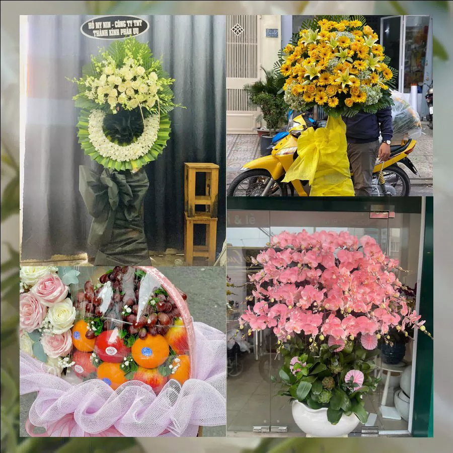 Bó hoa chúc mừng tươi thắm giao tại Xã Long Điền