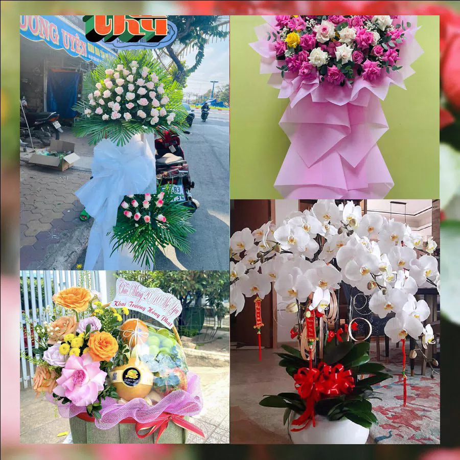 Kệ hoa khai trương tươi thắm giao tại Phường Bạch Đằng