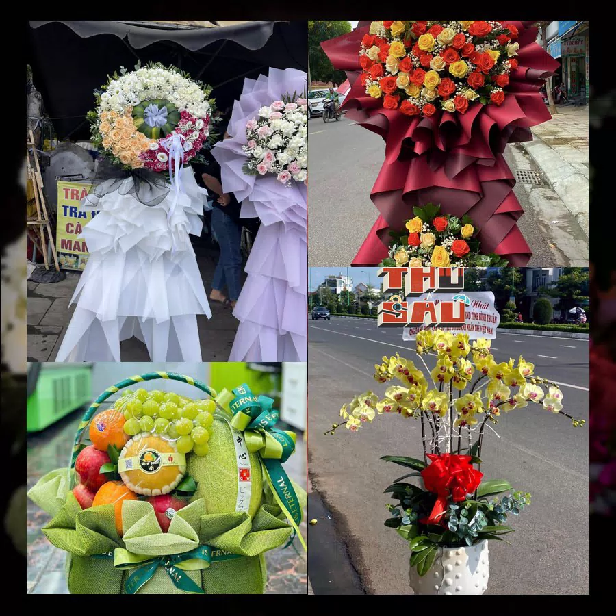 Giỏ hoa tươi và mẫu hoa ThuyHoaTuoi.Com giao tại Phường Ninh Chử