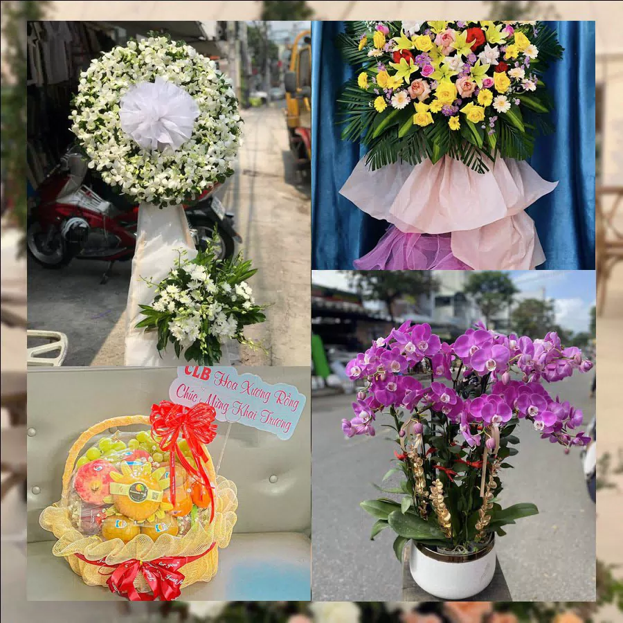 Kệ hoa khai trương tươi thắm giao tại Phường Ngã Bảy