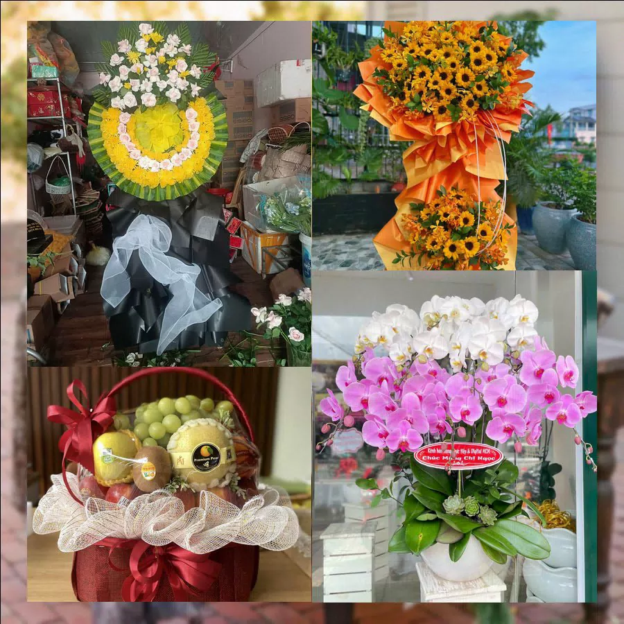 Mẫu hoa tươi đa dạng tại shop hoa tươi Xã Nhơn Mỹ
