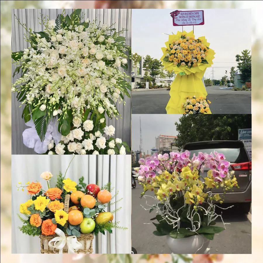 Lẵng hoa tươi giao tận nơi tại Xã Giao Thủy