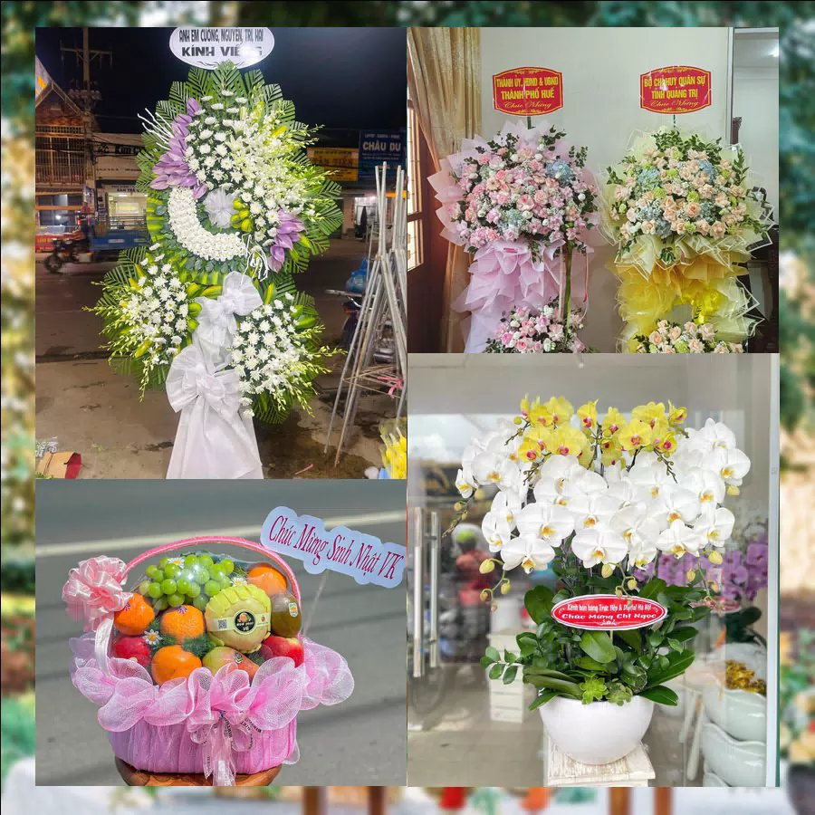 Kệ hoa khai trương tươi thắm giao tại Xã Nhơn Hội