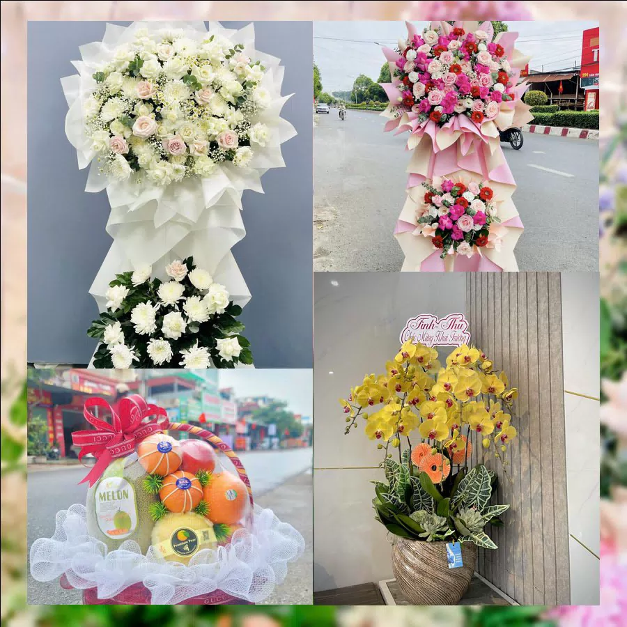Kệ hoa khai trương rực rỡ giao tại shop hoa tươi Xã Phúc Sơn