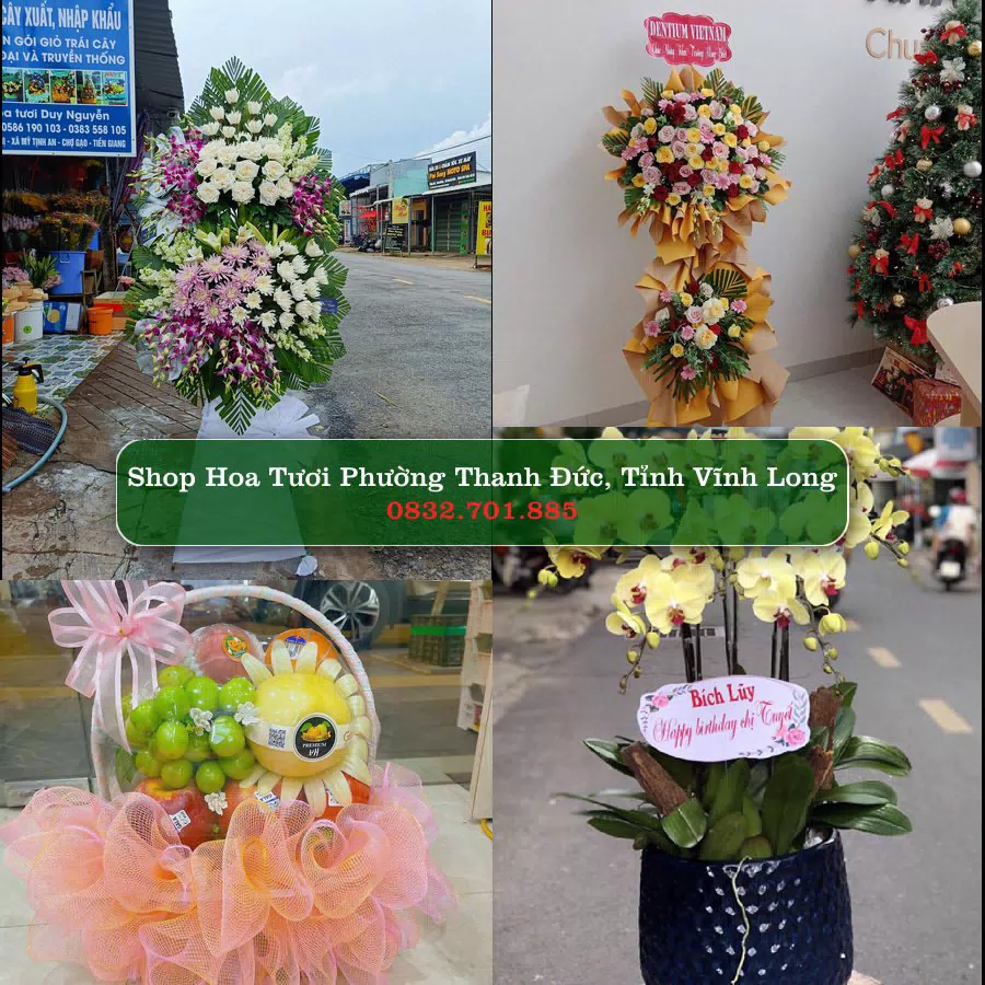Shop hoa tươi Phường Thanh Đức, Tỉnh Vĩnh Long - ThuyHoaTuoi.Com giao hoa tận nơi