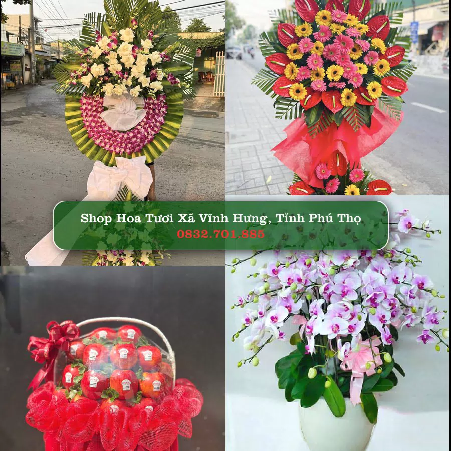 Shop hoa tươi Xã Vĩnh Hưng, Tỉnh Phú Thọ - ThuyHoaTuoi.Com giao hoa tận nơi
