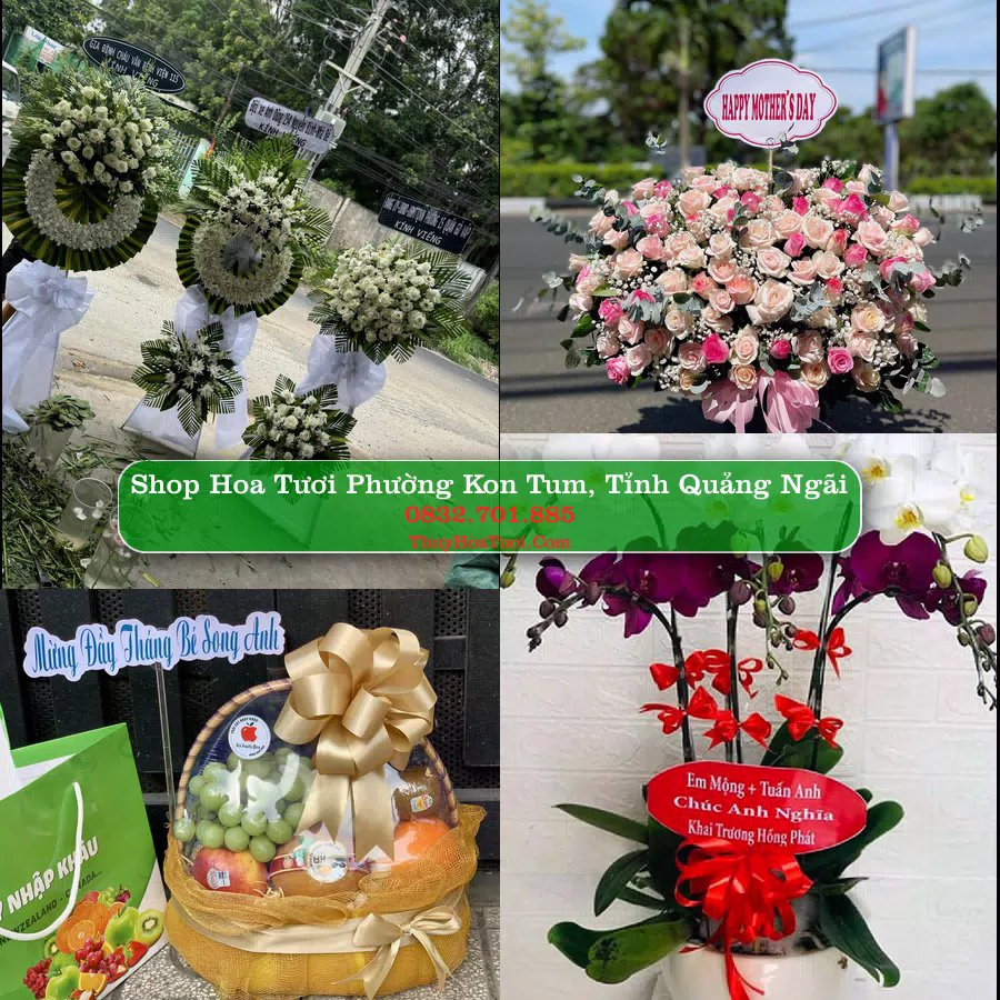 Shop Hoa Tươi Phường Kon Tum - Tỉnh Quảng Ngãi