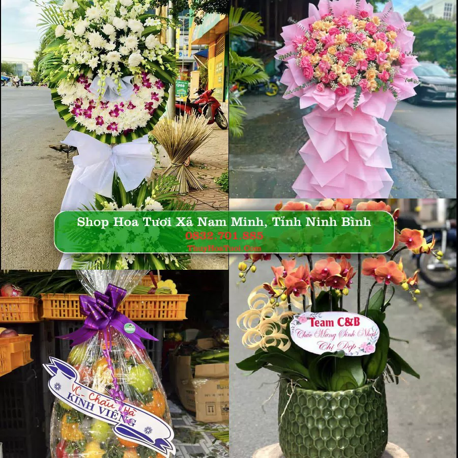 Shop hoa tươi Xã Nam Minh, Tỉnh Ninh Bình - ThuyHoaTuoi.Com giao hoa tận nơi