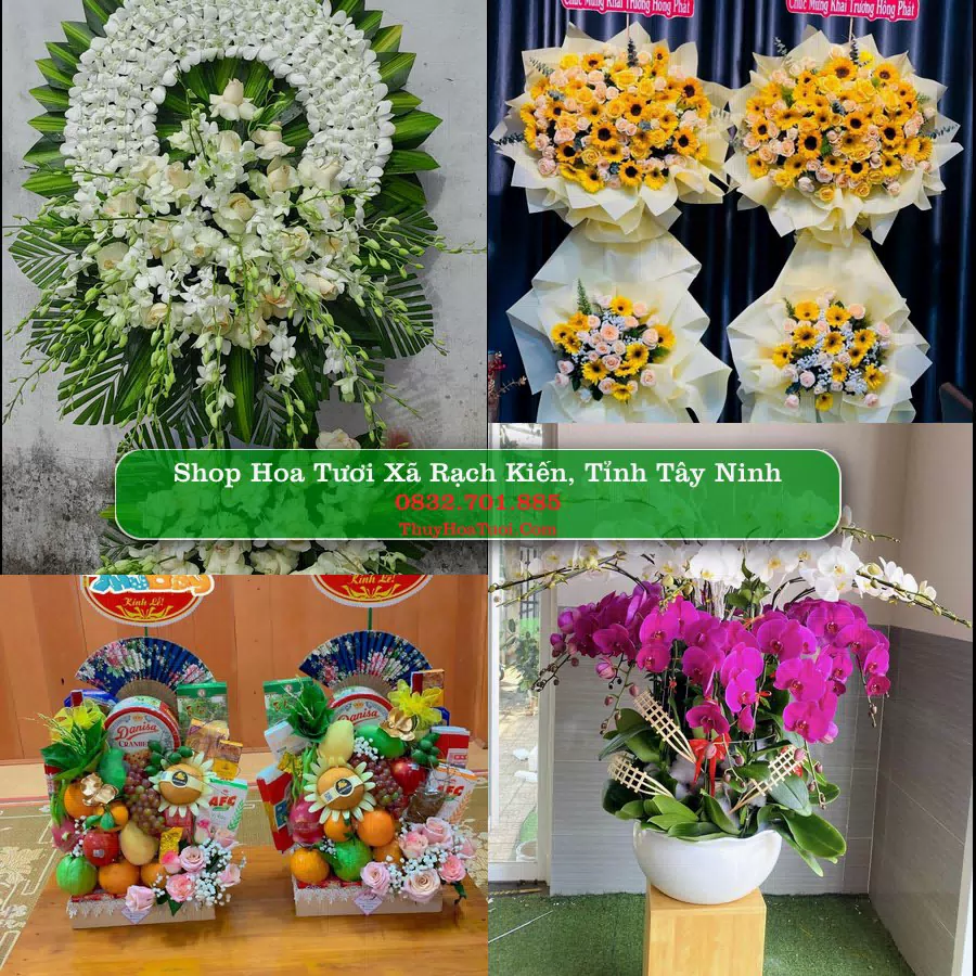 Shop hoa tươi Xã Rạch Kiến, Tỉnh Tây Ninh - ThuyHoaTuoi.Com giao hoa tận nơi