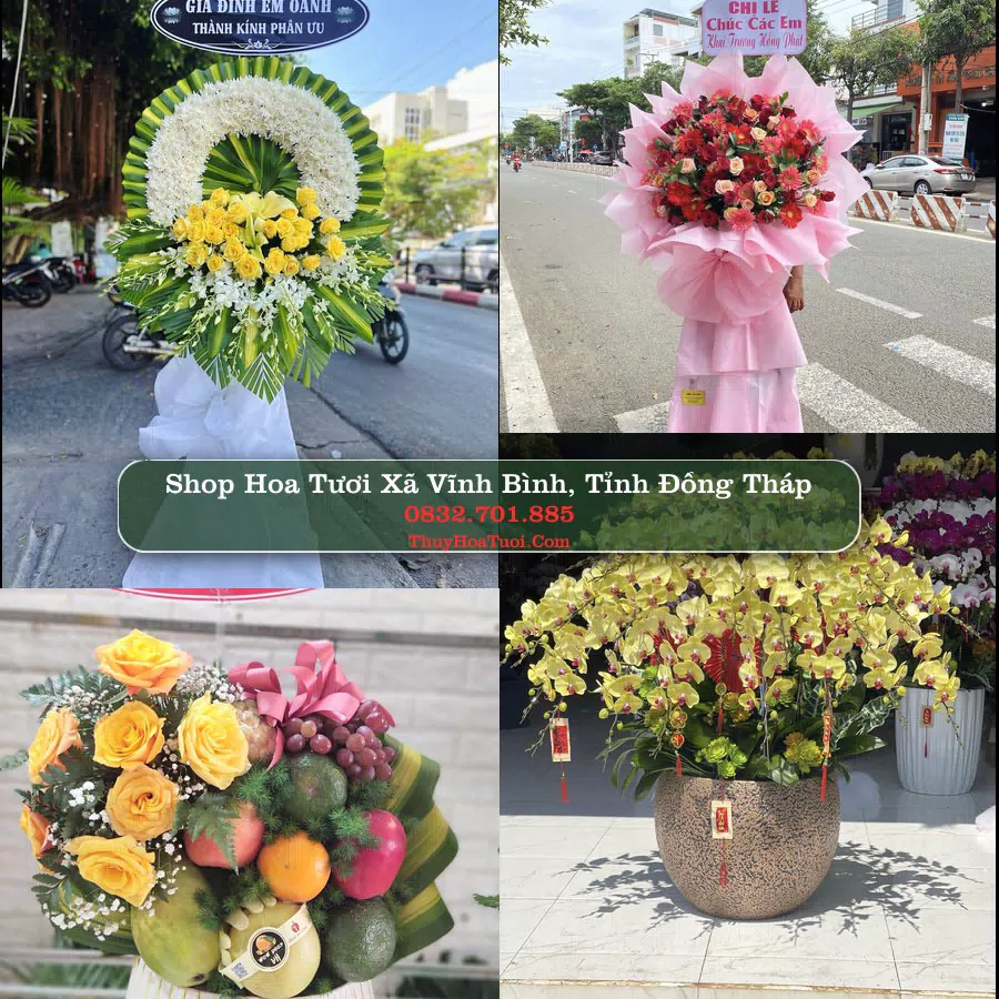 Shop hoa tươi Xã Vĩnh Bình, Tỉnh Đồng Tháp - ThuyHoaTuoi.Com giao hoa tận nơi