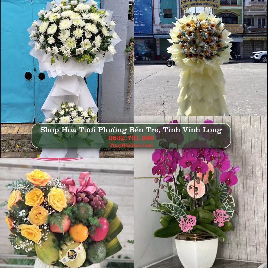 Shop hoa tươi Phường Bến Tre, Tỉnh Vĩnh Long - ThuyHoaTuoi.Com giao hoa tận nơi