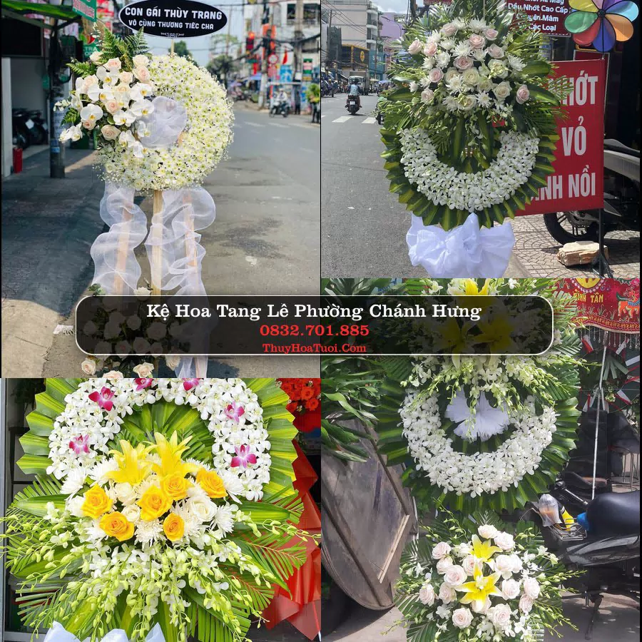 Kệ hoa tang lễ giao nhanh tại Phường Chánh Hưng, TP.HCM