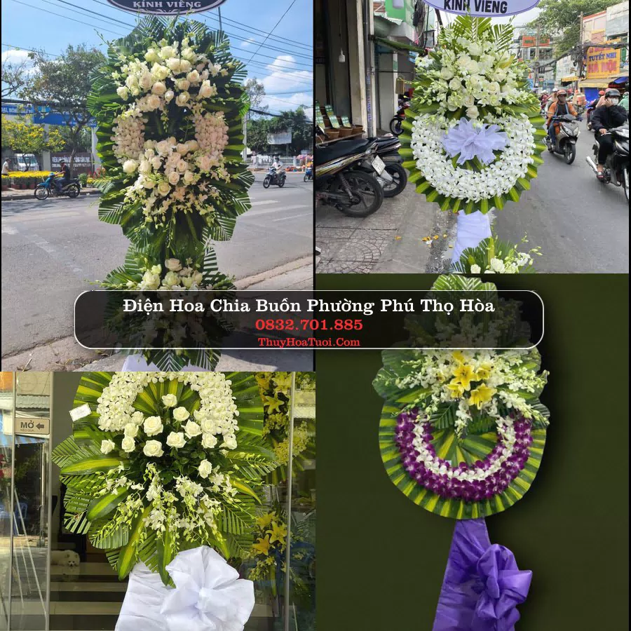 Vòng hoa chia buồn Phường Phú Thọ Hòa - ThuyHoaTuoi.Com
