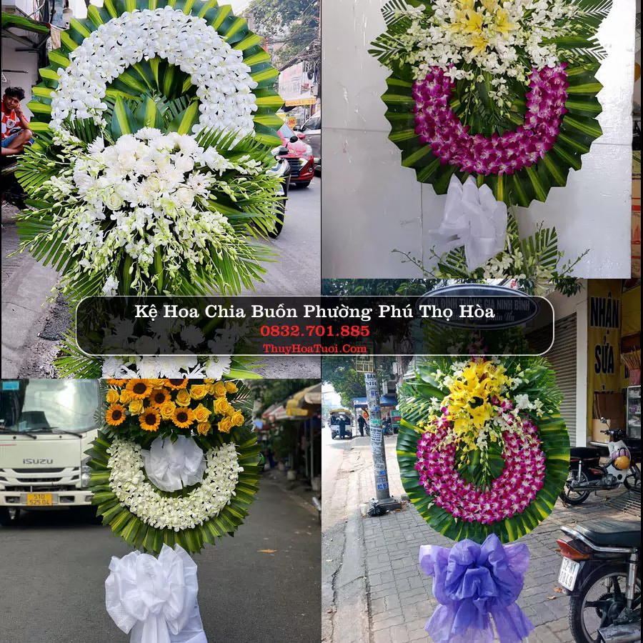 Kệ hoa tang lễ giao tại Phường Phú Thọ Hòa, TP.HCM