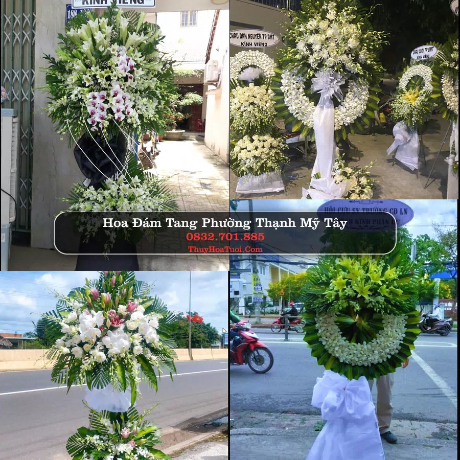 Vòng hoa chia buồn Phường Thạnh Mỹ Tây - ThuyHoaTuoi.Com