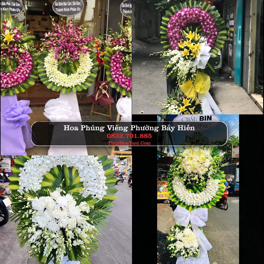 Vòng hoa chia buồn Phường Bảy Hiền - ThuyHoaTuoi.Com