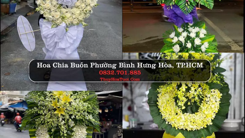Đặt Vòng Hoa Tang Lễ tại Phường Bình Hưng Hòa, TP.HCM