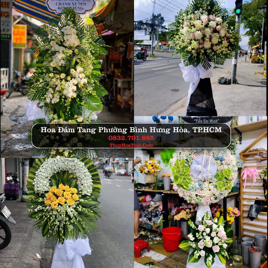 Kệ hoa tang lễ giao tại Phường Bình Hưng Hòa, TP.HCM
