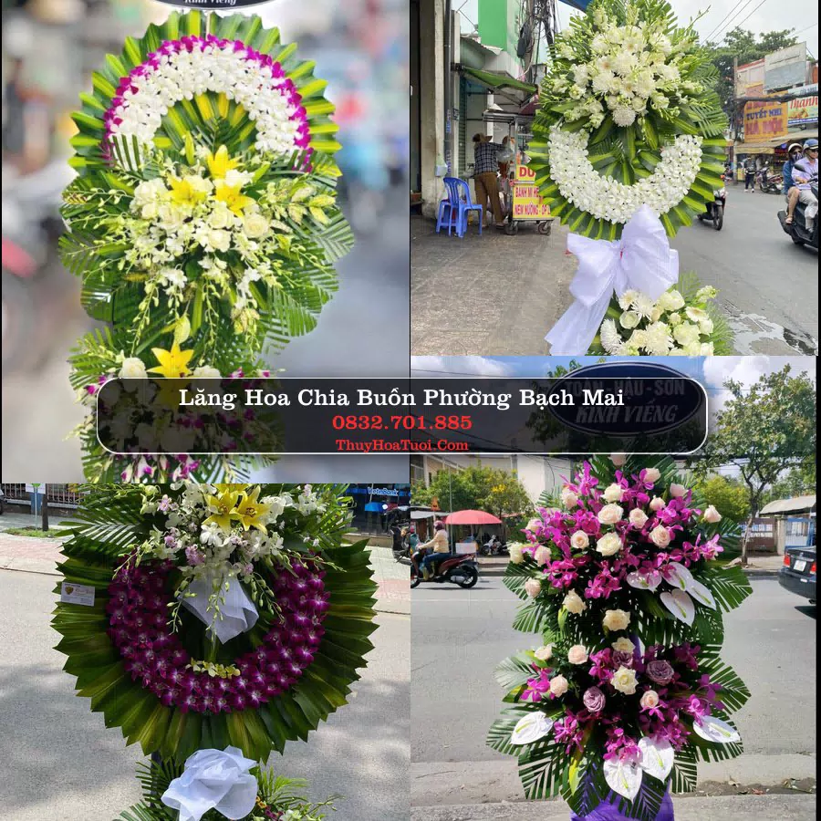 Vòng hoa chia buồn Phường Bạch Mai - ThuyHoaTuoi.Com
