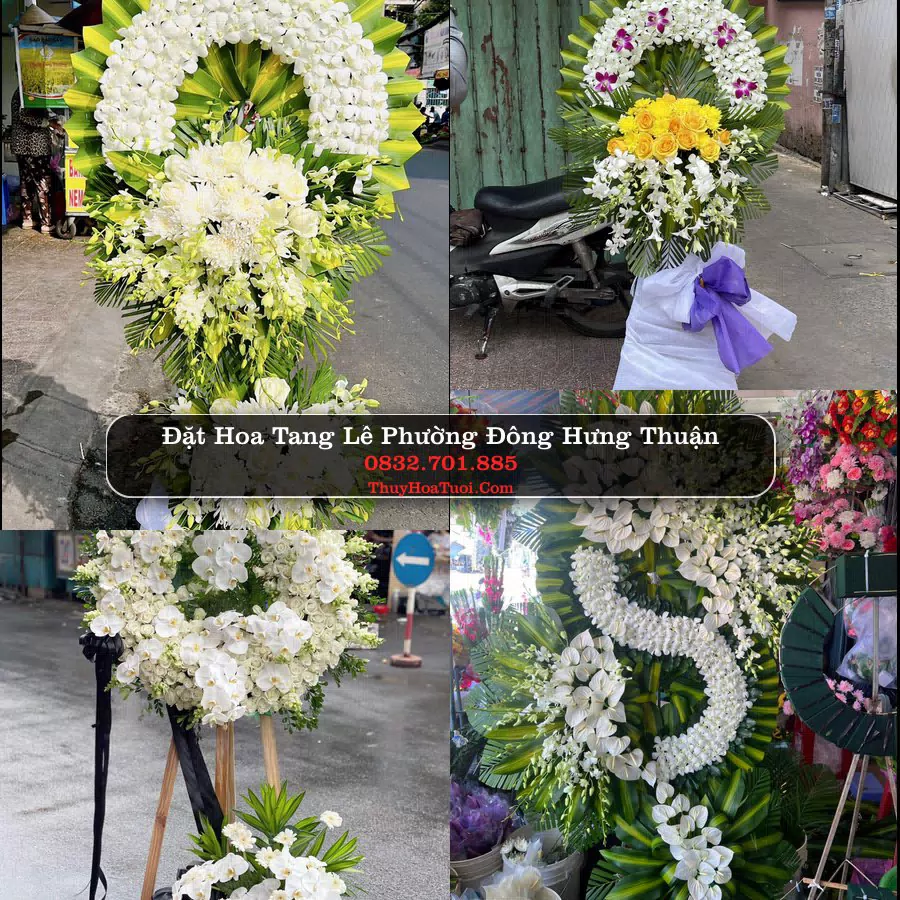 Đặt Vòng Hoa Chia Buồn tại Phường Đông Hưng Thuận, TP.HCM