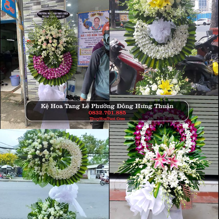 Vòng hoa chia buồn Phường Đông Hưng Thuận - ThuyHoaTuoi.Com