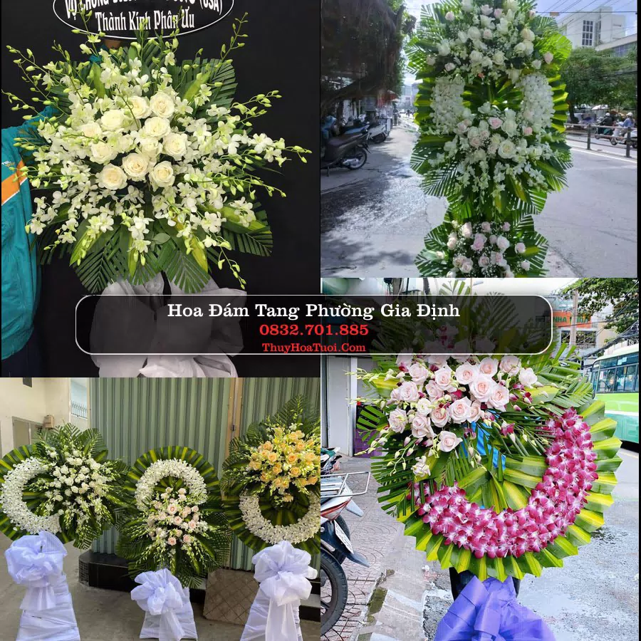Đặt Vòng Hoa Tang Lễ tại Phường Gia Định, TP.HCM