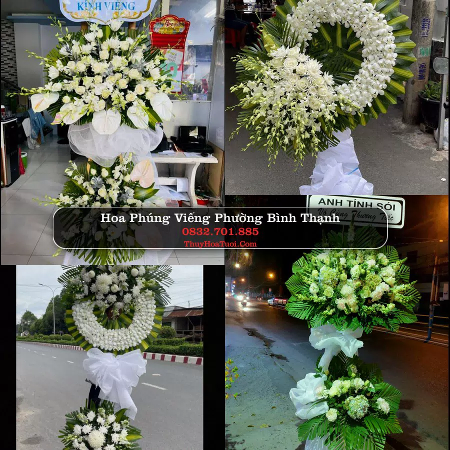 Vòng hoa chia buồn Phường Bình Thạnh - ThuyHoaTuoi.Com