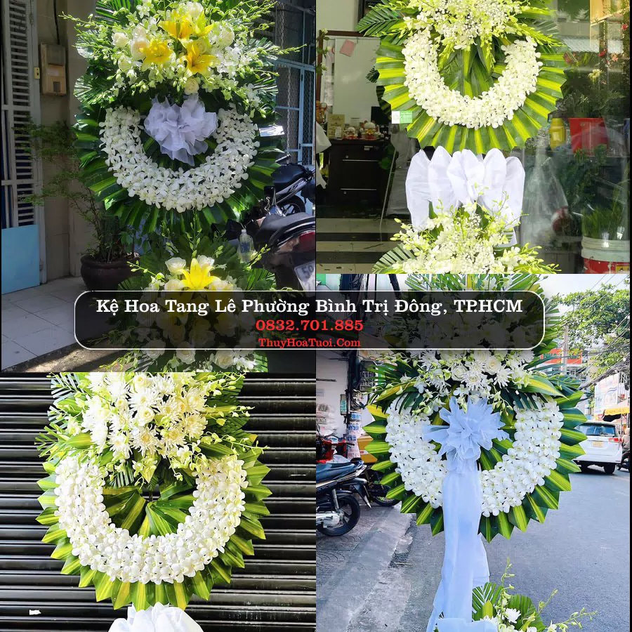 Kệ hoa tang lễ giao tại Phường Bình Trị Đông, TP.HCM