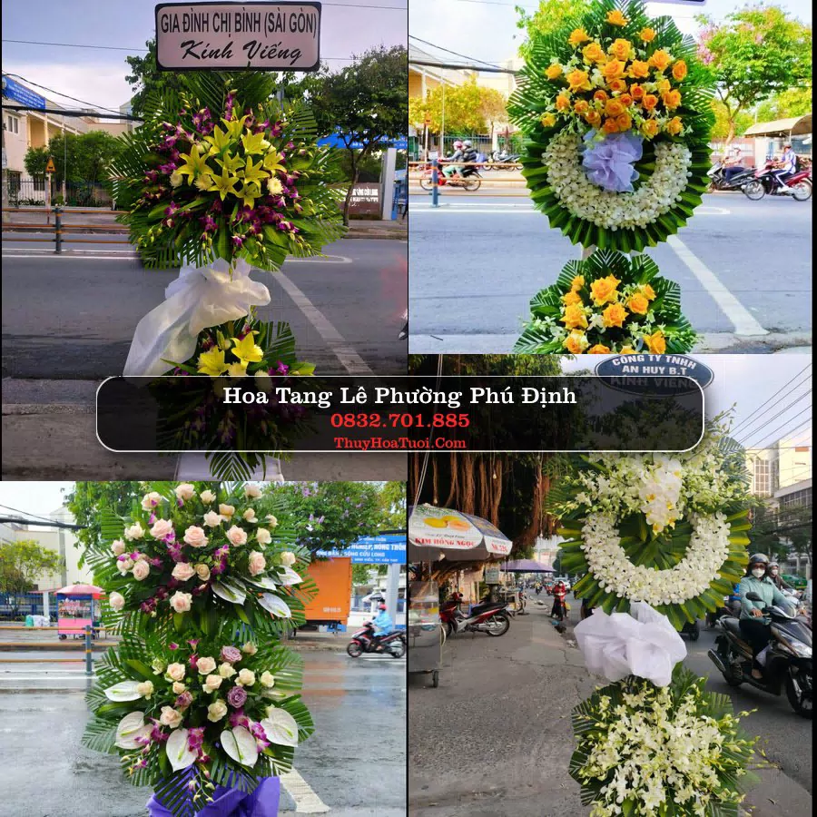 Kệ hoa tang lễ giao tại Phường Phú Định, TP.HCM