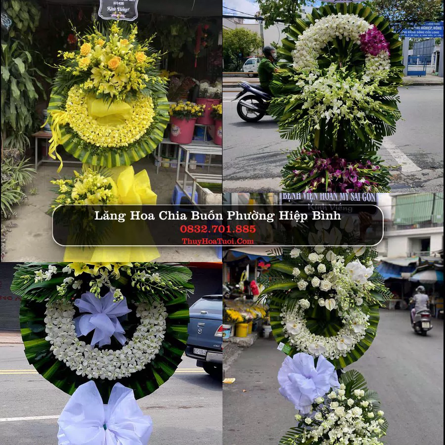 Vòng hoa chia buồn Phường Hiệp Bình - ThuyHoaTuoi.Com