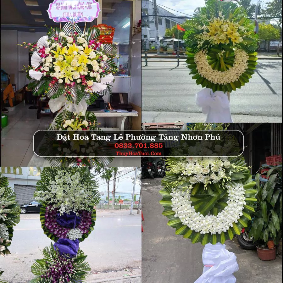 Vòng hoa chia buồn Phường Tăng Nhơn Phú - ThuyHoaTuoi.Com