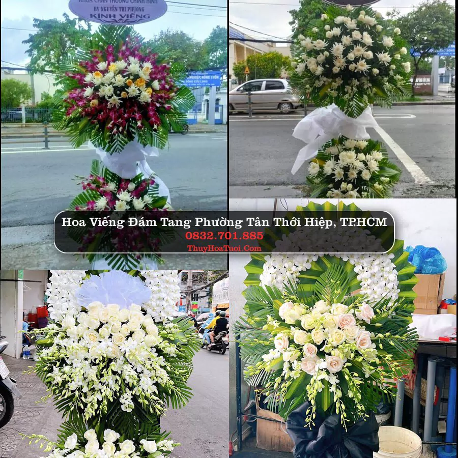 Vòng hoa chia buồn Phường Tân Thới Hiệp - ThuyHoaTuoi.Com