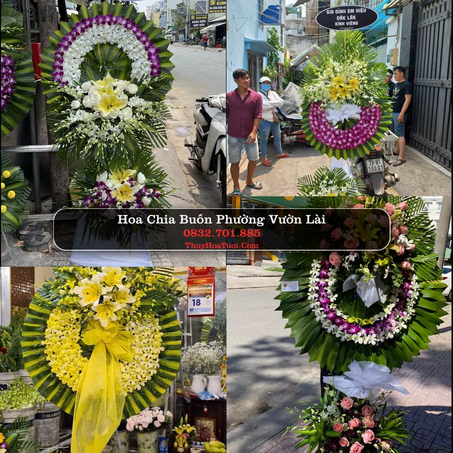 Vòng hoa chia buồn Phường Vườn Lài - ThuyHoaTuoi.Com
