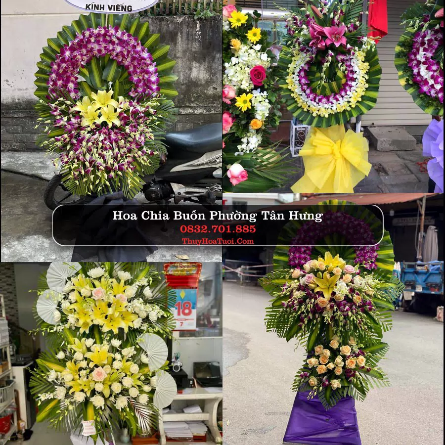 Vòng hoa chia buồn Phường Tân Hưng - ThuyHoaTuoi.Com
