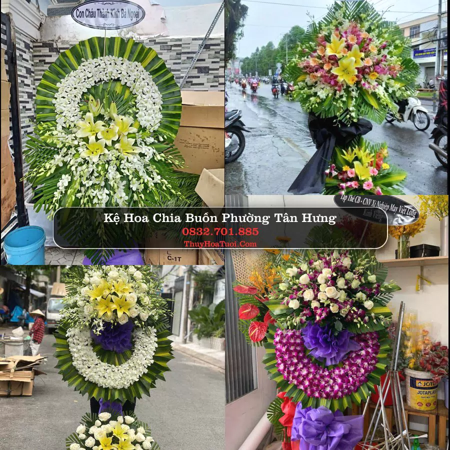 Kệ hoa tang lễ giao tại Phường Tân Hưng, TP.HCM