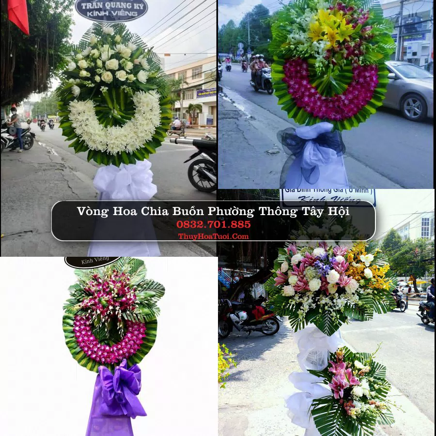 Kệ hoa tang lễ giao tại Phường Thông Tây Hội, TP.HCM